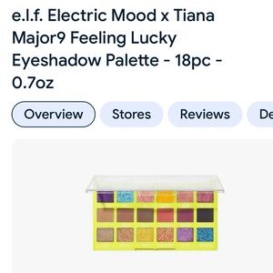 e.l.f. Electric Mood x Tiana Major9 Feeling Lucky
Eyeshadow Palette ~ NEW/Unused